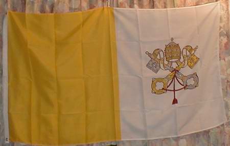 Buddel-Bini Flagge Fahne ca. 90x150 cm : Vatikan Papst Vatikanflagge Vatican von Buddel-Bini