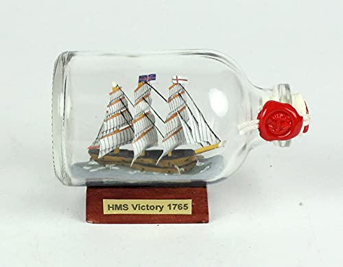 Victory Lord Nelson HMS Mini Buddelschiff 50 ml ca. 7,2 x 4,5 cm Flaschenschiff von Buddel-Bini