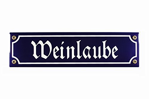 Strassenschild "Weinlaube" 30x8 cm Strassenschild "Weinlaube" 30x8 cm von Buddel-Bini
