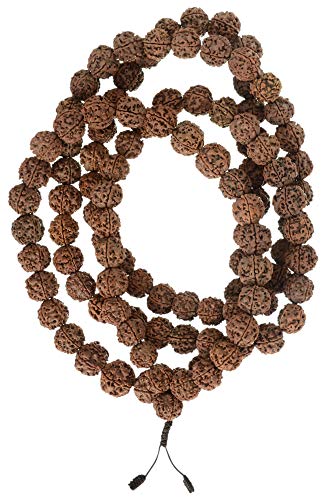 Mala aus Rudraksha beads - buddhistische Gebetskette mit 17 mm Perlen - Mala Rudras/Shiva von buddhafiguren/Billy Held