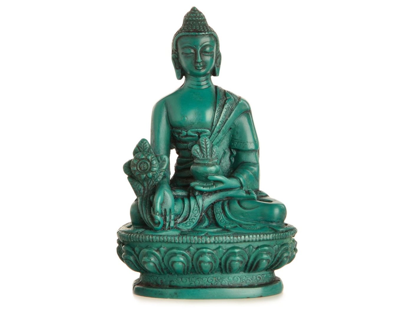 Buddhapur Buddhafigur Medizinbuddha, Handarbeit - 11 cm Höhe von Buddhapur