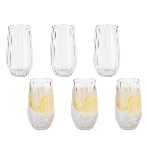 Buddy's Bar - 6er Set, Hochwertige 470 ml Tritan Kunststoff Trinkbecher, BPA frei, Kristallglas-Optik, bruchfeste Mehrweg-Becher, spülmaschinenfest, transparent Buddy's Bar - 6er Set, Hochwertige 470 ml Tritan Kunststoff Trinkbecher, BPA frei, Kristallglas-Optik, bruchfeste Mehrweg-Becher, spülmaschinenfest, transparent von Buddy´s Bar