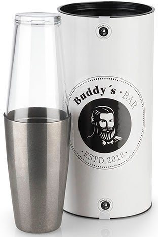 Buddy's Cocktail-Set Buddy´s Bar - Boston, (Set, 2-tlg), Shaker-Set: 1 Edelstahlbecher, 1 Glas von Buddy's