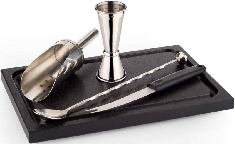 Buddy's Cocktail-Set Buddy´s Bar, (Set, 5-tlg), Longdrink-Set, Bar Equipment, lebensmittelecht, spülmaschinenfest von Buddy's