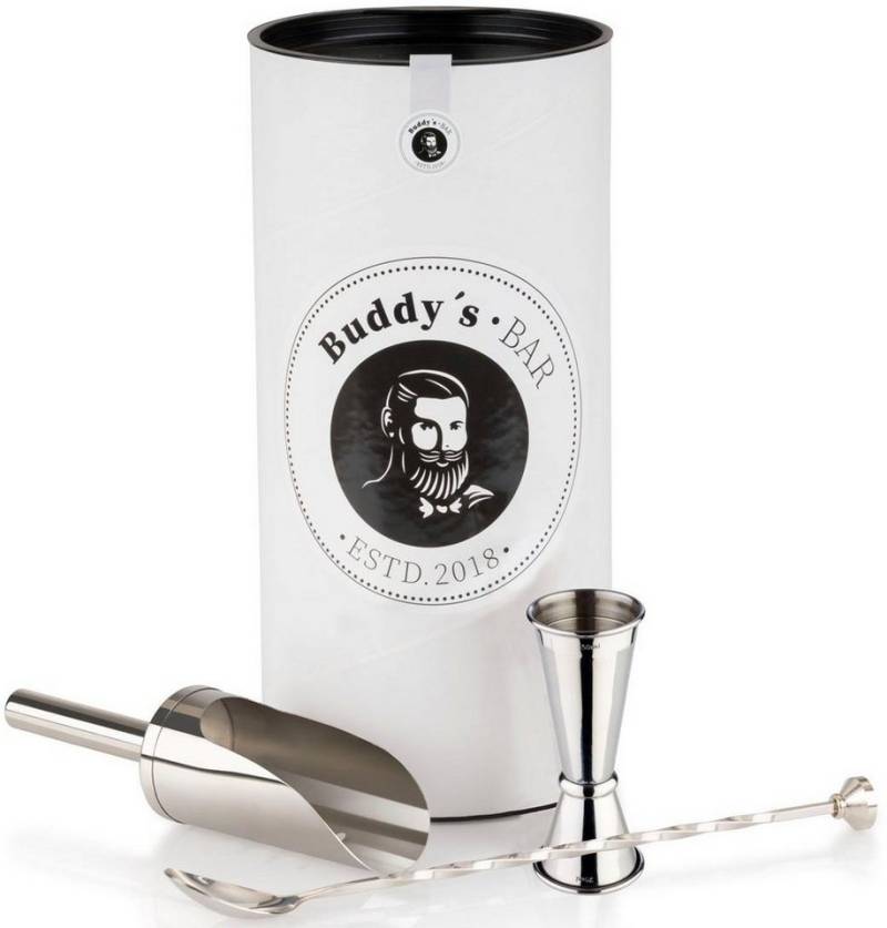 Buddy's Cocktail-Set Gin Tonic Set Basic, (Set, 3-tlg), 1 Barlöffel, 1 Barmaß, 1 Eisschaufel von Buddy's