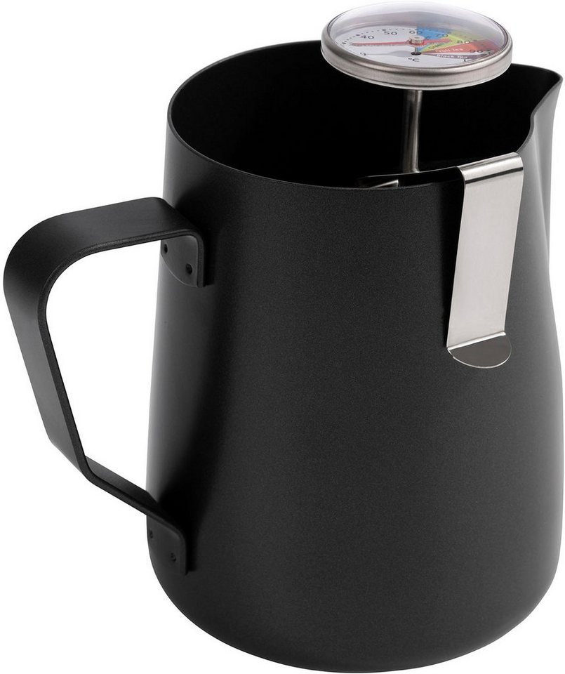 Buddy's Milchkanne, 0,6 l, (Set, Milchkanne, Thermometer), Edelstahl, inkl. Thermometer von Buddy's