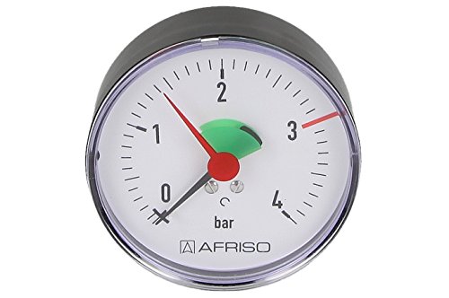 Afriso Heizungsmanometer, 0-2,5/4 bar,¼" axial, 63 mm von Afriso