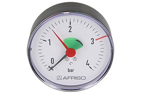 Afriso Heizungsmanometer, 0-2,5/4 bar 3/8", axial, 63 mm von Buderus