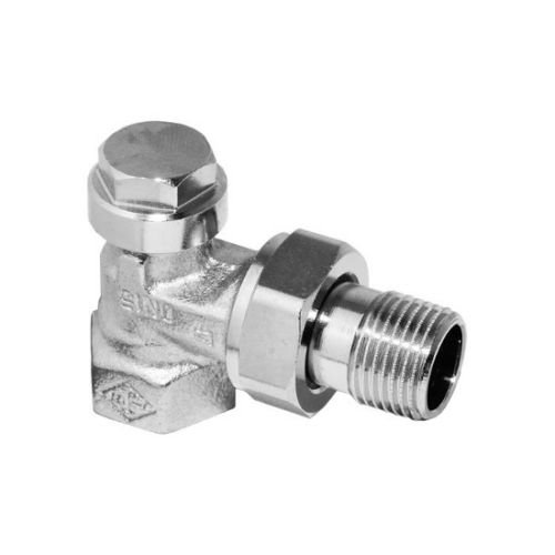 Buderus Heizkörper Rücklaufverschraubung RLV 1/2 Eck Rotguss vernickelt Buderus Heizkörper Rücklaufverschraubung RLV 1/2 Eck Rotguss vernickelt von Buderus