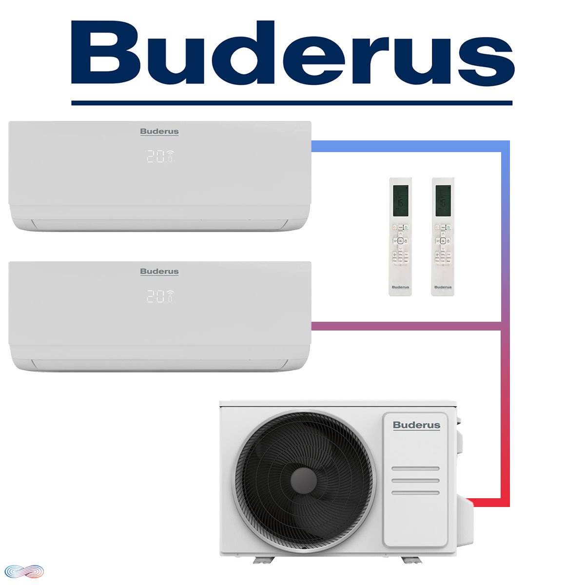 Buderus Logacool Set 2,6 kW & 3,5 kW Wandgeräte + 5,3 kW Außengerät"" von Buderus