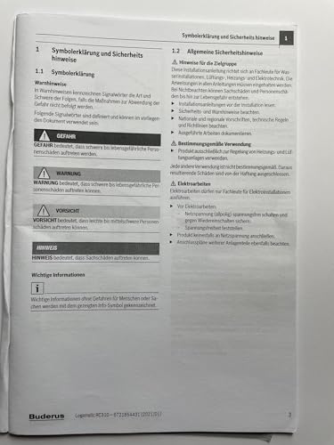 Buderus Regelung Logamatic RC310 in weiß Herstellernummer: 7738111118 von Buderus