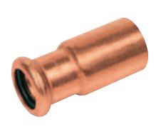 SANHA Pressfitting aus Kupfer Absatznippel Nr. 6243, Anschluss:35 x 22 mm von Buderus