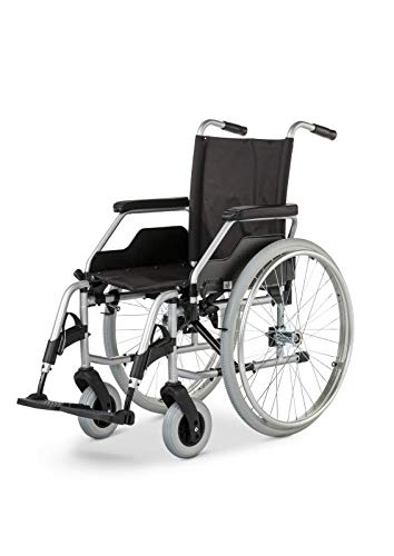 Meyra Rollstuhl Budget 9.050, Steckachse, Faltrollstuhl, silverline, PU, Größe: 48 cm Meyra Rollstuhl Budget 9.050, Steckachse, Faltrollstuhl, silverline, PU, Größe: 48 cm von Budget
