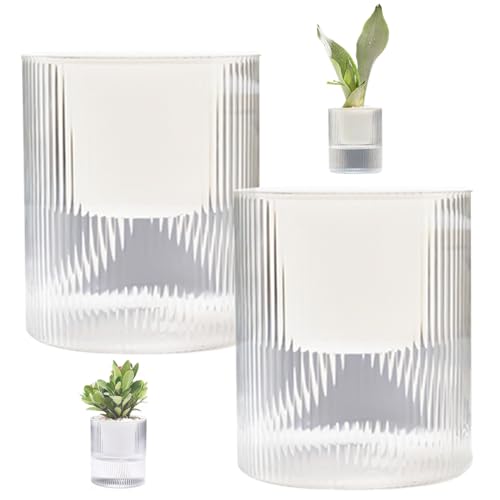 Selbstbewässerungstopf, Selbstbewässerungstöpfe 2pcs 6 Zoll abnehmbar 2 Schichten Selbstbewässerung Pflanzer mit Baumwollseil und Entwässerungsloch Kunststoff -Selbstbewässerungstopf mit klarer Wasse Selbstbewässerungstopf, Selbstbewässerungstöpfe 2pcs 6 Zoll abnehmbar 2 Schichten Selbstbewässerung Pflanzer mit Baumwollseil und Entwässerungsloch Kunststoff -Selbstbewässerungstopf mit klarer Wasse von Budstfee