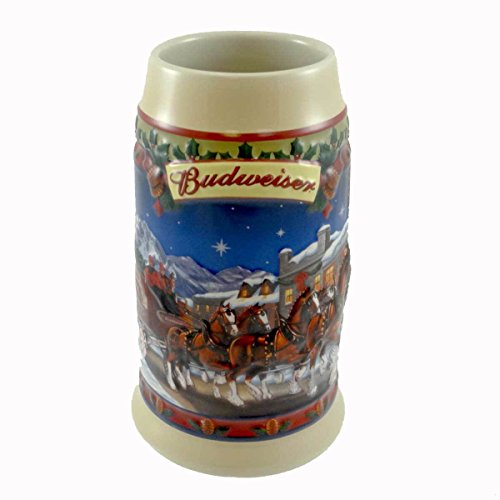 Budweiser Clydesdales Holiday Stein Old Towne Holiday 2003 by Budweiser von Budweiser