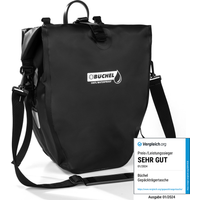 Wasserdichte Fahrradtasche - Schwarz von Büchel