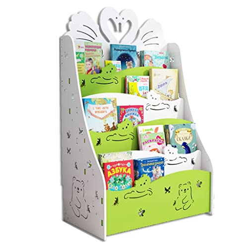 Bücherregal Cartoon Kinder Kindergarten Bilderbuchregal Kinderzimmer Lagerregal Geruchlos Geeignet Für Kindergröße (Color : A, S : 60x33x80cm) von Bücherregal