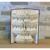 Einen Engel Ohne Flügel Nennt Man Mama - Gefaltetes Buch // Buchfaltkunst Dekoration Geschenk Muttertag Buchdeko von Buechertruhe