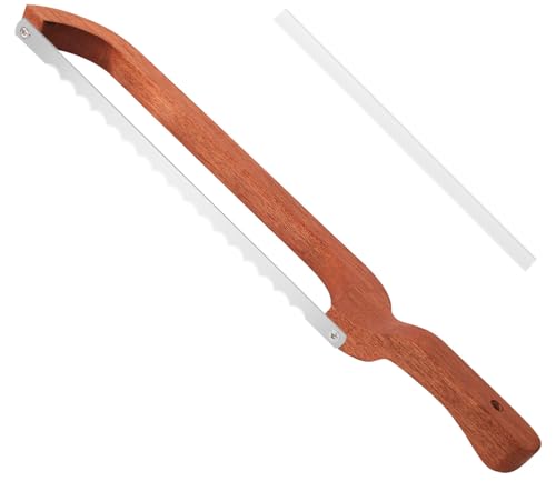 Brotmesser mit holzgriff, Bread Slicer Wellenschneider Sauerteig-Brotmesser-Schneider mit verbessertem Griff, einfaches Schneiden von Sauerteigbrot, Baguettes und Früchten Brotmesser mit holzgriff, Bread Slicer Wellenschneider Sauerteig-Brotmesser-Schneider mit verbessertem Griff, einfaches Schneiden von Sauerteigbrot, Baguettes und Früchten von Buelkmag