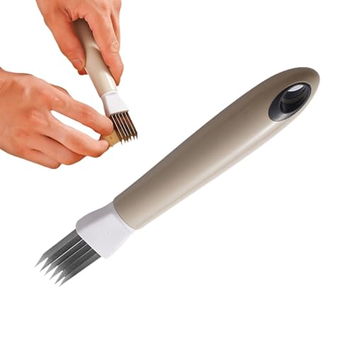 2 Stück Schnellschneidemesser,Shred Silk The Knife,Onion Slicer,Spring Onion Slicer,Onion Cutter,Edelstahl Shred Silk The Knife Für Viele G-emüse Und Frisches Obst von Buerfu
