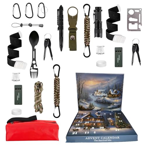 Adventskalender 2024 Für Männer, Survival Kit Weihnachtskalender 2024 Adventskalender Weihnachten, Survival Tools Adventskalender Für Männer Werkzeug Geschenk Adventskalender 2024 Für Männer, Survival Kit Weihnachtskalender 2024 Adventskalender Weihnachten, Survival Tools Adventskalender Für Männer Werkzeug Geschenk von Buerfu