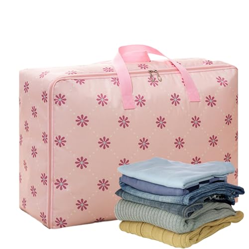Buerfu Aufbewahrungstasche für Bettwäsche mit Reißverschluss, Decken-Organizer, wasserdicht, faltbar, mit Reißverschluss für platzsparende Aufbewahrung, Schlafsaal, Kleidung, Decken, Bettwäsche Buerfu Aufbewahrungstasche für Bettwäsche mit Reißverschluss, Decken-Organizer, wasserdicht, faltbar, mit Reißverschluss für platzsparende Aufbewahrung, Schlafsaal, Kleidung, Decken, Bettwäsche von Buerfu