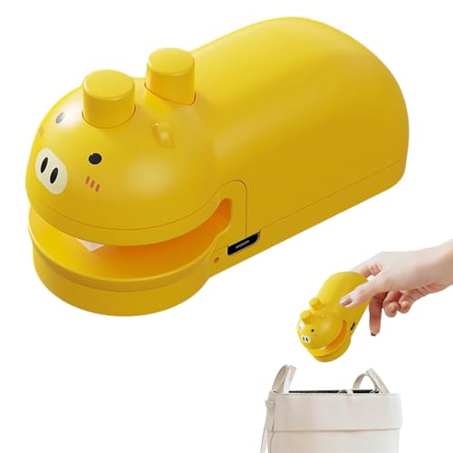 Buerfu Chip Versiegler | Magnetischer Mini Tragbarer Beutelversiegler - Wiederaufladbar Cartoon Design Kompakter Lebensmittelversiegler für Küche Reise Fleisch Snack Aufbewahrung von Buerfu