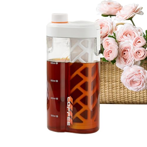 Buerfu Cold Coffee Brewer - Cold Brew Tea Maker | Auslaufsichere Flasche Luftdicht 350 Mesh Feinfilter Für Zuhause Reisen Camping Outdoor Buerfu Cold Coffee Brewer - Cold Brew Tea Maker | Auslaufsichere Flasche Luftdicht 350 Mesh Feinfilter Für Zuhause Reisen Camping Outdoor von Buerfu