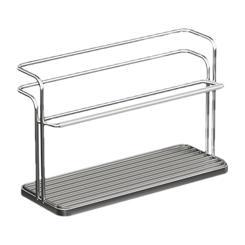 Buerfu Flaschentrocknerhalter | Doppelschichtiges Abtropfgestell für Tassen und Flaschen – platzsparender Flaschentrocknerständer für Küche, Arbeitsplatte von Buerfu