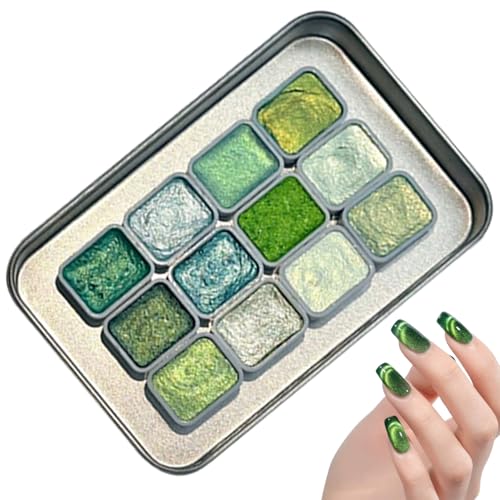 Buerfu Glitzer Aquarellfarbe | 12 Farben Interaktives Malset | Tragbare Malutensilien Für Anfänger Kinder Mädchen Geburtstag Homeschooling Kunst Begeisterte von Buerfu