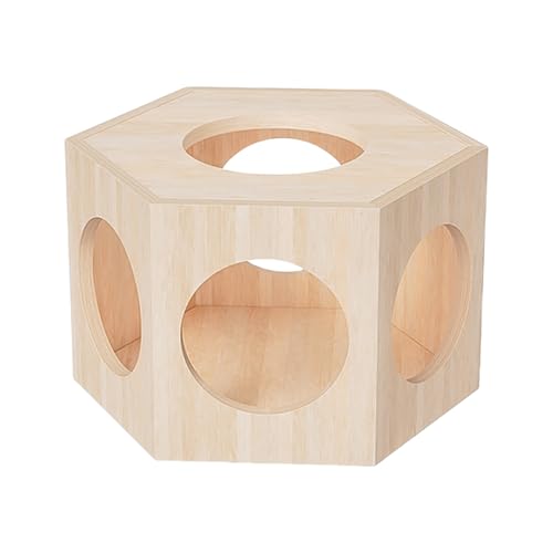 Buerfu Hamster Versteck Aus Holz,Holzhaus Für Hamster | Käfig Zubehör Unterschlupf Deko Kleintierbehausung Für Chinchilla Meerschweinchen Gerbil Zwergmäuse Buerfu Hamster Versteck Aus Holz,Holzhaus Für Hamster | Käfig Zubehör Unterschlupf Deko Kleintierbehausung Für Chinchilla Meerschweinchen Gerbil Zwergmäuse von Buerfu