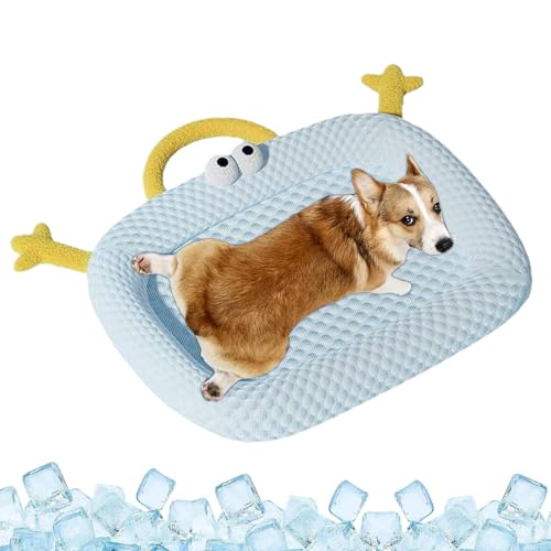 Buerfu Haustier Kühlmatte - Tragbare Kühlunterlage für Haustiere - Ergonomische Kühlmatte für Hunde für die Verwendung in Wohnung, am, im Garten, beim Camping, zu Hause und im Freien Buerfu Haustier Kühlmatte - Tragbare Kühlunterlage für Haustiere - Ergonomische Kühlmatte für Hunde für die Verwendung in Wohnung, am, im Garten, beim Camping, zu Hause und im Freien von Buerfu