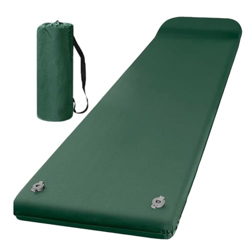 Buerfu Selbstaufblasende Schlafmatten 6cm Dicke,Camping Matratz-e Aus Schaumstoff Mit Kissen,Wasserdicht Schlafmatte Für Zelte,Hängematten,Wandern,Familiencamping von Buerfu