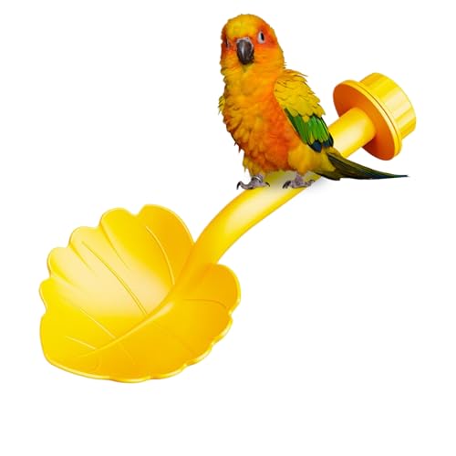 Buerfu Vogel-Sitzstangen für Käfig – Vogel-Sitzstange, Papageienspielzeug, Futterspender, interaktives Spielzeug für Sittiche, Nymphensittiche, Kanarienvögel, Ara, , Schleifen, Klettern, von Buerfu