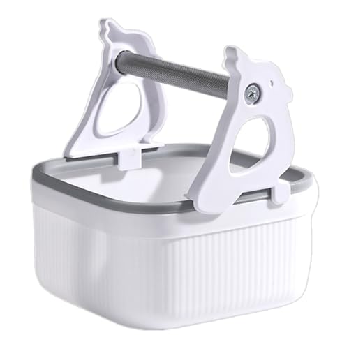 Buerfu Vogelsitzstange Für Schreibtisch,Desktop Spiel und Trainingsständer mit Toiletteneimer | Interaktive Krallenpflege Für Aras Nymphensittiche Sittiche Und Vögeln von Buerfu