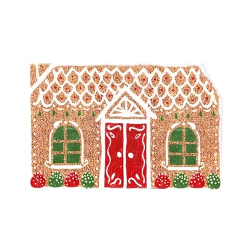 Buerfu Weihnachten Fußmatte Lebkuchenhaus, Weihnachtsmatte Drinnen & Draußen Mit Kaschmirimitat, rutschfeste Welcome Matte Für Haustür Als Weihnachtsdeko Buerfu Weihnachten Fußmatte Lebkuchenhaus, Weihnachtsmatte Drinnen & Draußen Mit Kaschmirimitat, rutschfeste Welcome Matte Für Haustür Als Weihnachtsdeko von Buerfu