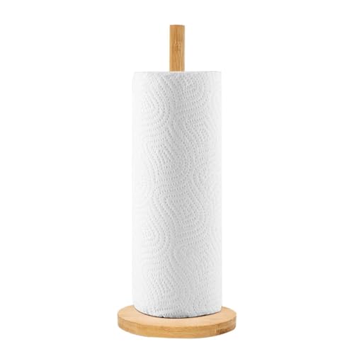 Küchenrollenhalter Stehend, Küchenpapierhalter Für Standard Und Große Rollen,Stehender Papierrollenhalter Für Die Arbeitsplatte Mit Rutschfester Küchenrollenhalter Stehend, Küchenpapierhalter Für Standard Und Große Rollen,Stehender Papierrollenhalter Für Die Arbeitsplatte Mit Rutschfester von Buerfu