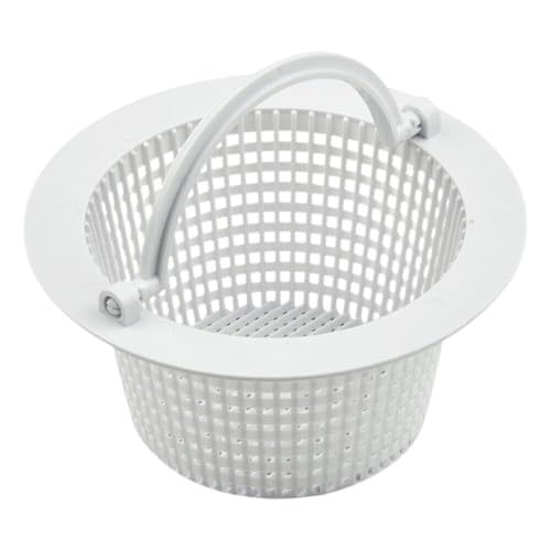 Skimmer Korb 16cm I Ersatzkorb Für Standard Skimmer I Pool Vorfilter I Pool Sieb 16 cm Durchmesser Mit Griff Für Einfache Entnahme I Chlorbeständig von Buerfu