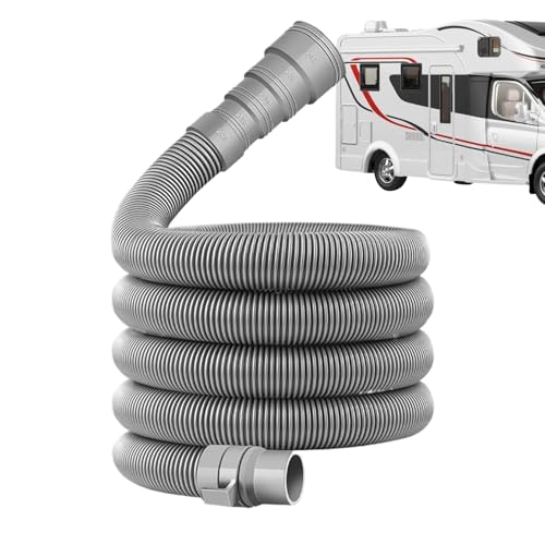 ‌Wohn-mobil Abwasserschlauch-Set – Zusammenklappbarer Abflussrohr Mit Verstellbarem Adapter, Dicht & Flexibel Für Caravan/Wohnwagen von Buerfu