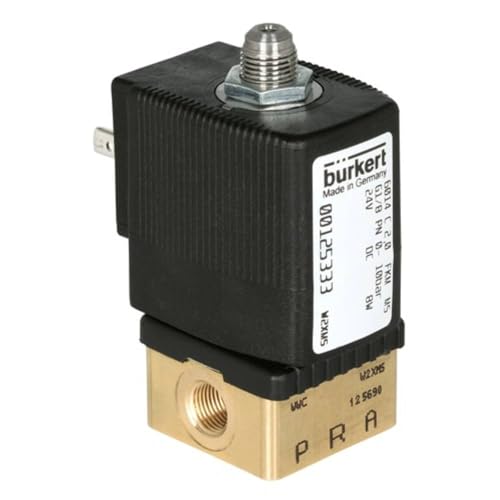 Bürkert 126149 3/2-Wege-Magnetventil, direktwirkend 230 V/50 Hz Gewinde-Maß G 1/4 Muffe Nenn-Ø 2 mm von Bürkert