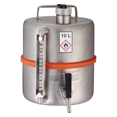 Bürkle V4A Sicherheitsbehälter mit Zapfhahn und Überdruckv, 10L Kapazität Bürkle V4A Sicherheitsbehälter mit Zapfhahn und Überdruckv, 10L Kapazität von Bürkle