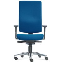Bürodrehstuhl CUBE, Bandscheibensitz, blau von 1000 Stühle