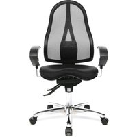 Topstar® Bürodrehstuhl Ortho 15, Netzrücken, höhenverstellbare Armlehnen, anthrazit von Topstar®