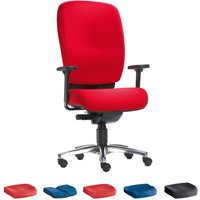Bürodrehstuhl PROFI, Männer-Sitz, rot von 1000 Stühle