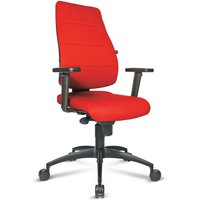 Topstar® Bürodrehstuhl Syncro, gepolsterte Rückenlehne, ergonomischer Bandscheibensitz, rot von Topstar®