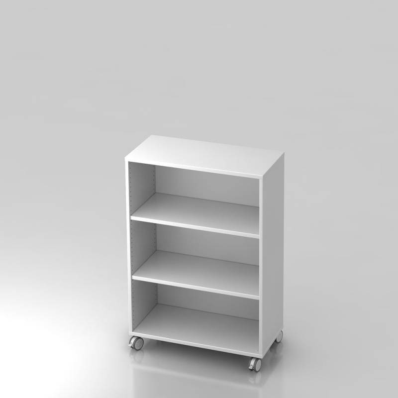 Aktenregal Büroregal PLUS MOBIL - Büromöbel Plus - 3 Ordnerhöhen 80cm breit auf Rollen - Made in Germany von Büromöbel Plus