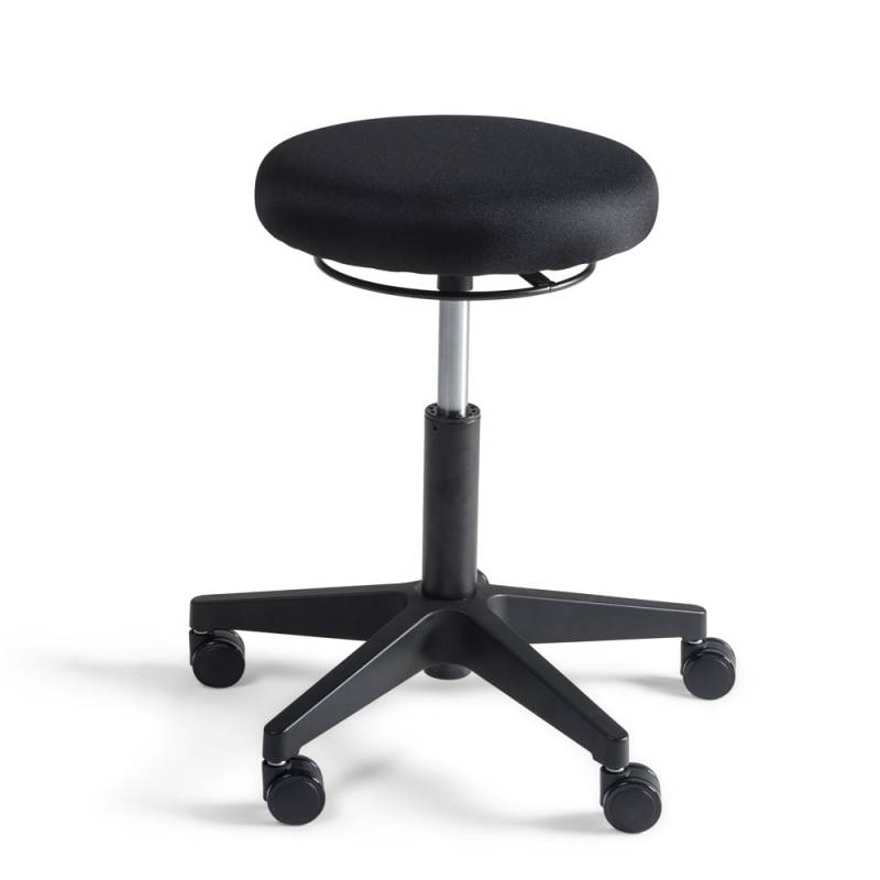 Arbeitshocker Hocker - Polster Sitz Nylon - niedrig - Ringmechanik - jetzt auf Rechnung kaufen von Büromöbel Plus
