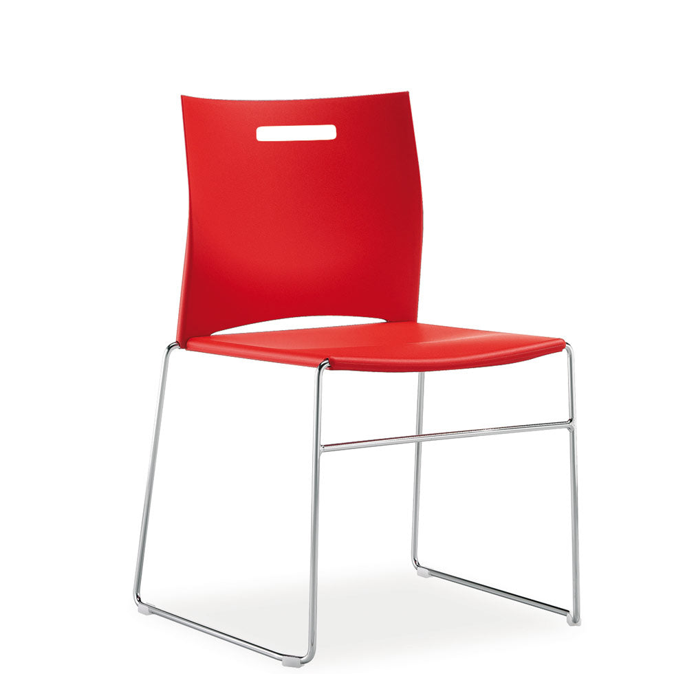 Besucherstuhl PLUS 4 - Kufenstuhl - Stuhl Reihenverbindbar ohne Polster - Beste Qualität & Design! - Auf Rechnung kaufen von Büromöbel Plus