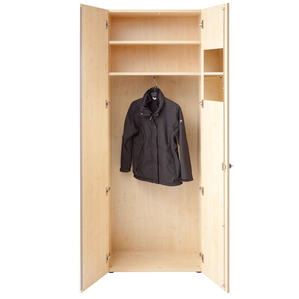 Garderobenschrank fürs Büro - Büromöbel Plus - 6 Ordnerhöhen 80cm breit abschließbar - auf Rechnung bestellen und sparen von Büromöbel Plus