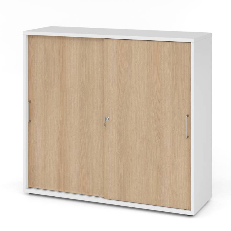 Hammerbacher Schiebetürenschrank 1753S, Holz, abschließbar, 120 x 110 x 40cm - auf Rechnung bestellen von Hammerbacher